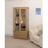 Opus Modern Oak Glass Display Cabinet Opus Modern Oak Glass Display Cabinet
