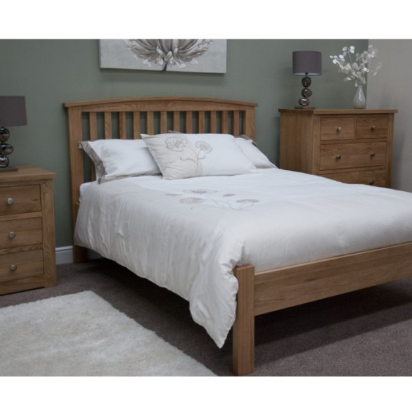Opus Modern Oak Kingsize Arched Bed Opus Modern Oak Kingsize Arched Bed