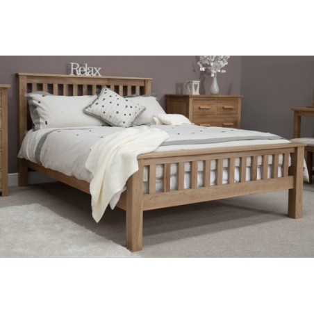 Opus Modern Oak King-Size Rail Bed Opus Modern Oak King-Size Rail Bed