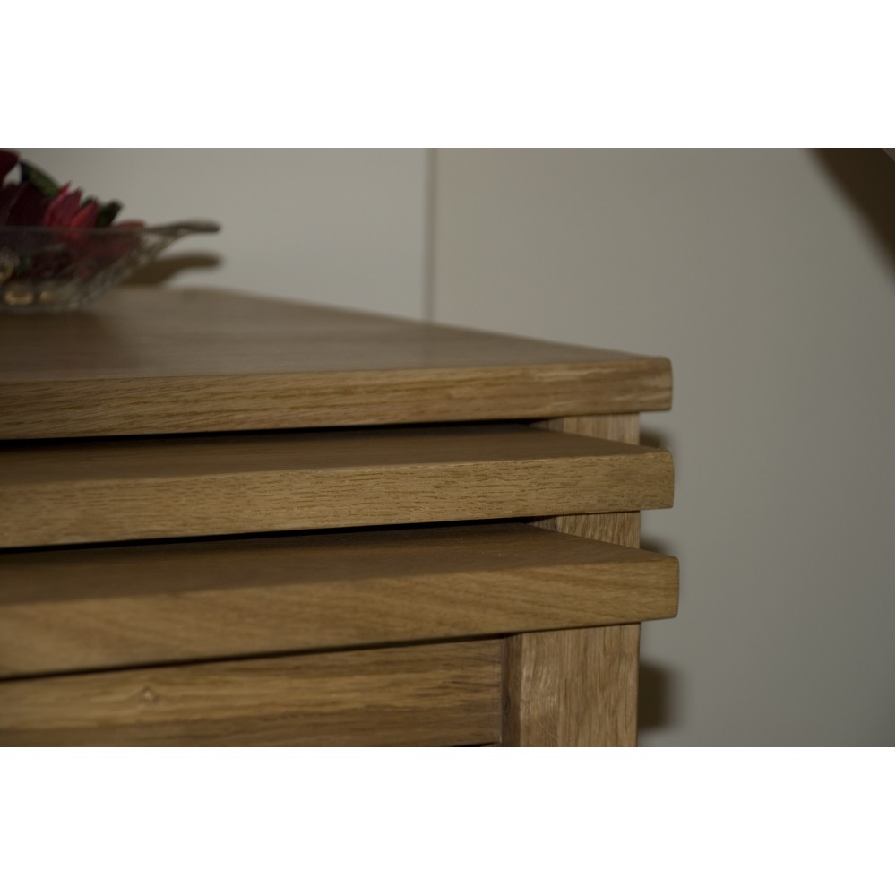 Opus Modern Oak Nest Of Tables Opus Modern Oak Nest Of Tables