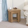 Opus Modern Oak Nest Of Tables Opus Modern Oak Nest Of Tables