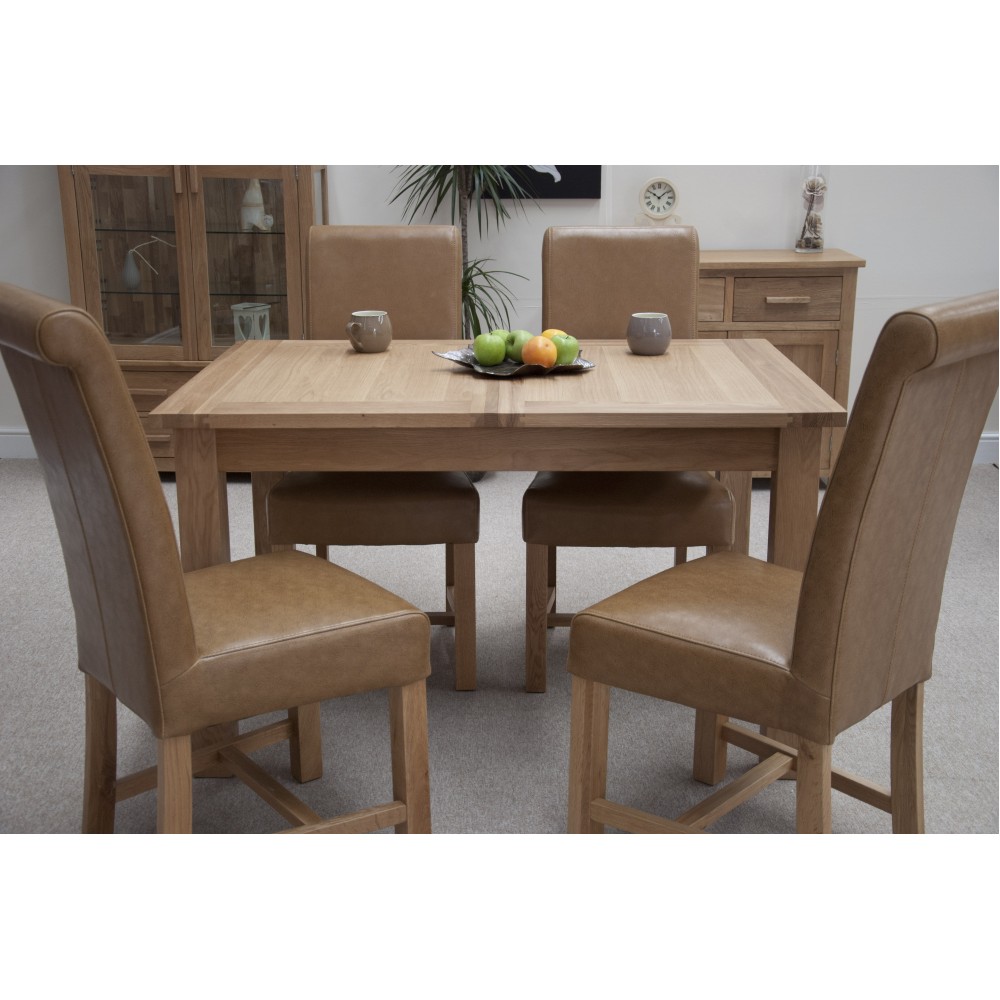 Opus Modern Oak Twin Leaf Extending Dining Table Opus Modern Oak Twin Leaf Extending Dining Table