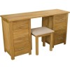 Opus Modern Oak Twin Pedestal Dressing Table + Stool Opus Modern Oak Twin Pedestal Dressing Table + Stool
