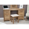 Opus Modern Oak Twin Pedestal Dressing Table + Stool Opus Modern Oak Twin Pedestal Dressing Table + Stool
