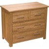 Opus Modern Oak 2 Over 2 Drawer Chest Opus Modern Oak 2 Over 2 Drawer Chest