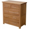 Opus Modern Oak 2 Over 3 Drawer Chest Opus Modern Oak 2 Over 3 Drawer Chest