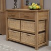 Opus Modern Oak Basket Console Table Opus Modern Oak Basket Console Table