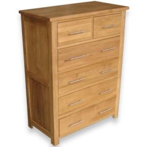 Opus Modern Oak 2 Over 4 Drawer Chest Opus Modern Oak 2 Over 4 Drawer Chest