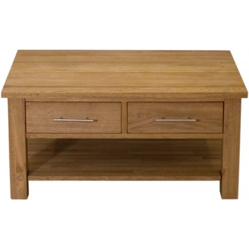 Opus Modern Oak  2 Drawer Coffee Table