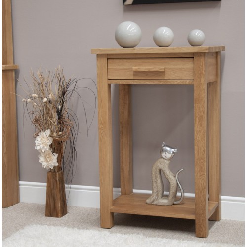 Opus Modern Oak Small Console Table Opus Modern Oak Small Console Table