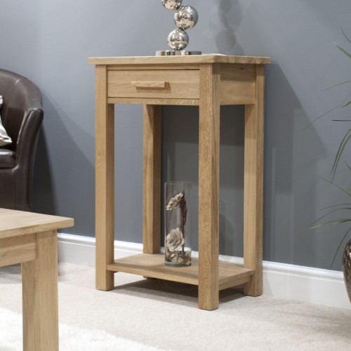 Opus Modern Oak Small Console Table Opus Modern Oak Small Console Table