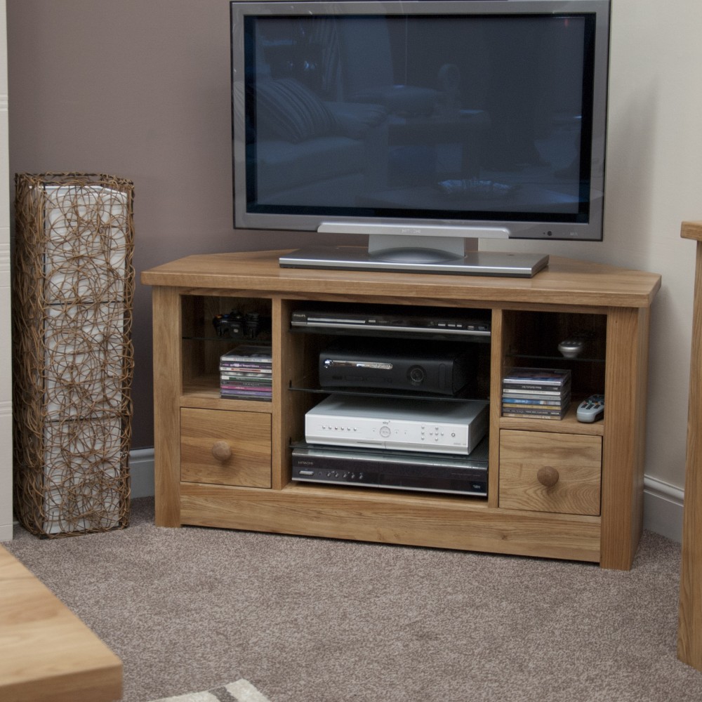 Torino Contemporary Oak Corner TV Unit Torino Contemporary Oak Corner TV Unit