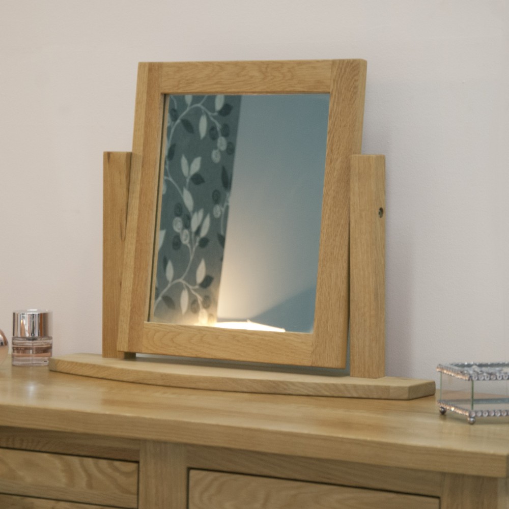 Torino Contemporary Oak Dressing Table Mirror Torino Contemporary Oak Dressing Table Mirror