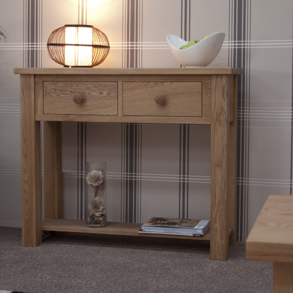 Torino Contemporary Oak Hall Console Table Torino Contemporary Oak Hall Console Table