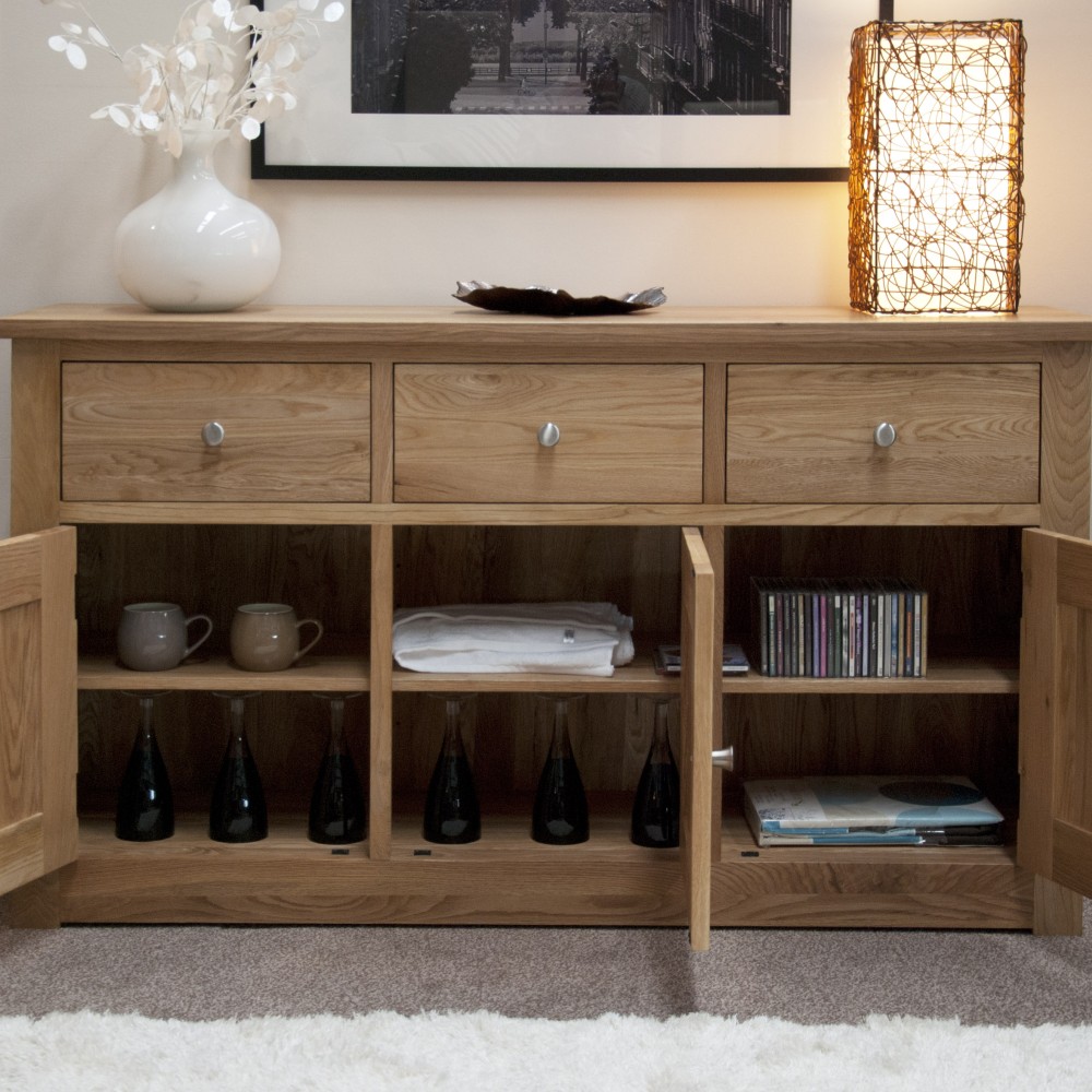 Torino Contemporary Oak Large Sideboard Torino Contemporary Oak Large Sideboard
