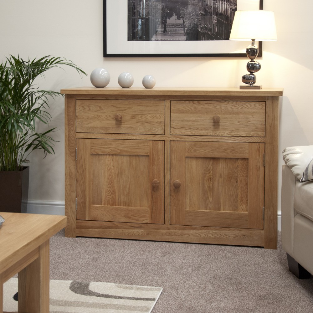 Torino Contemporary Oak Medium Sideboard Torino Contemporary Oak Medium Sideboard