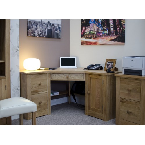 Torino Contemporary Oak Corner Desk Torino Contemporary Oak Corner Desk