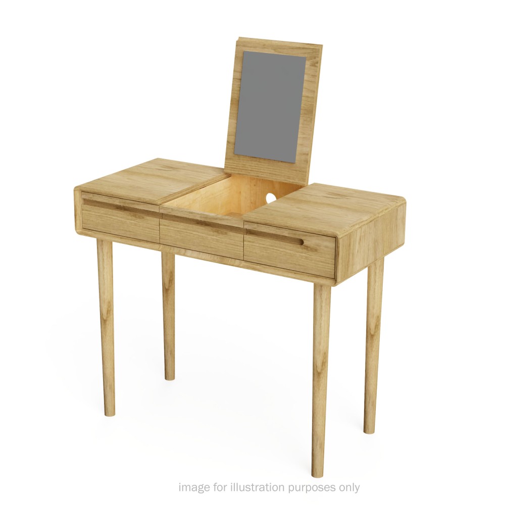 Scandic Oak Dressing Table with Mirror Scandic Oak Dressing Table with Mirror