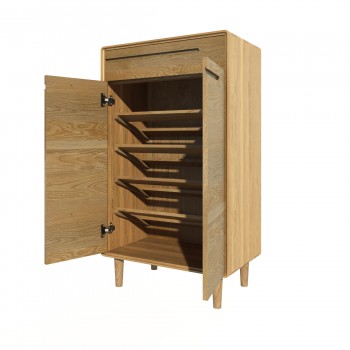 Scandic Oak Shoe Cabinet