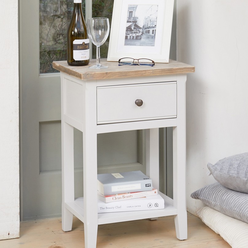 Signature Grey One Drawer Lamp Table Signature Grey One Drawer Lamp Table