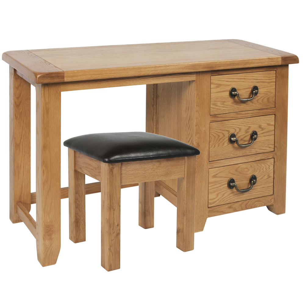 Somerset Oak Dressing Table + Stool Somerset Oak Dressing Table + Stool