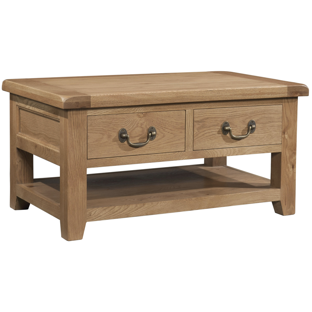 Somerset Oak Coffee Table with 2 Drawers Somerset Oak Coffee Table with 2 Drawers