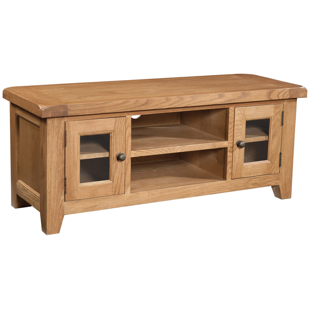 Somerset Oak Large TV Unit