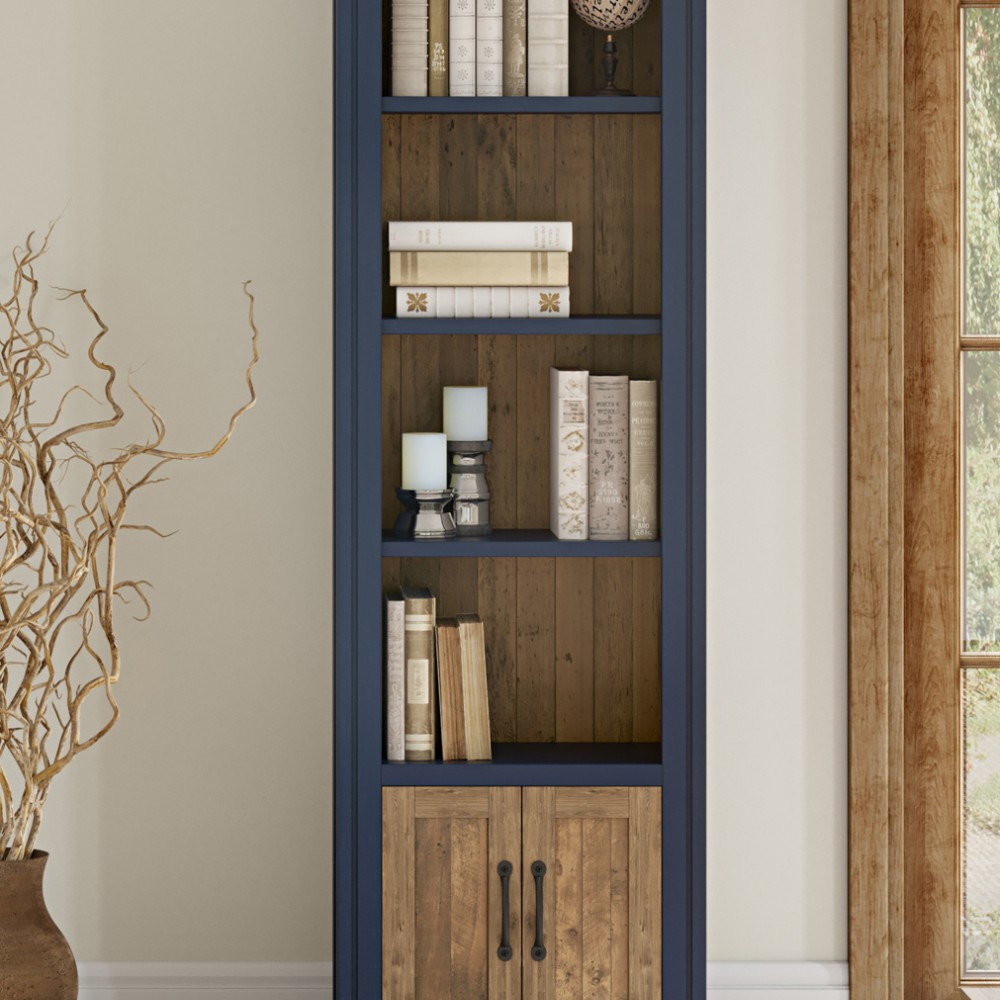 Splash of Blue - Narrow Bookcase Splash of Blue - Narrow Bookcase