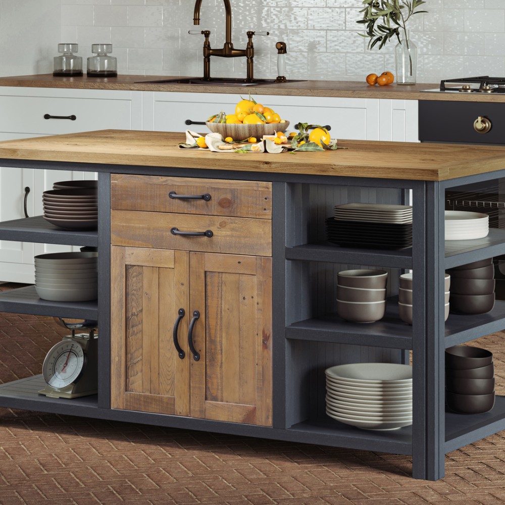 Splash of Blue - Kitchen Island Splash of Blue - Kitchen Island
