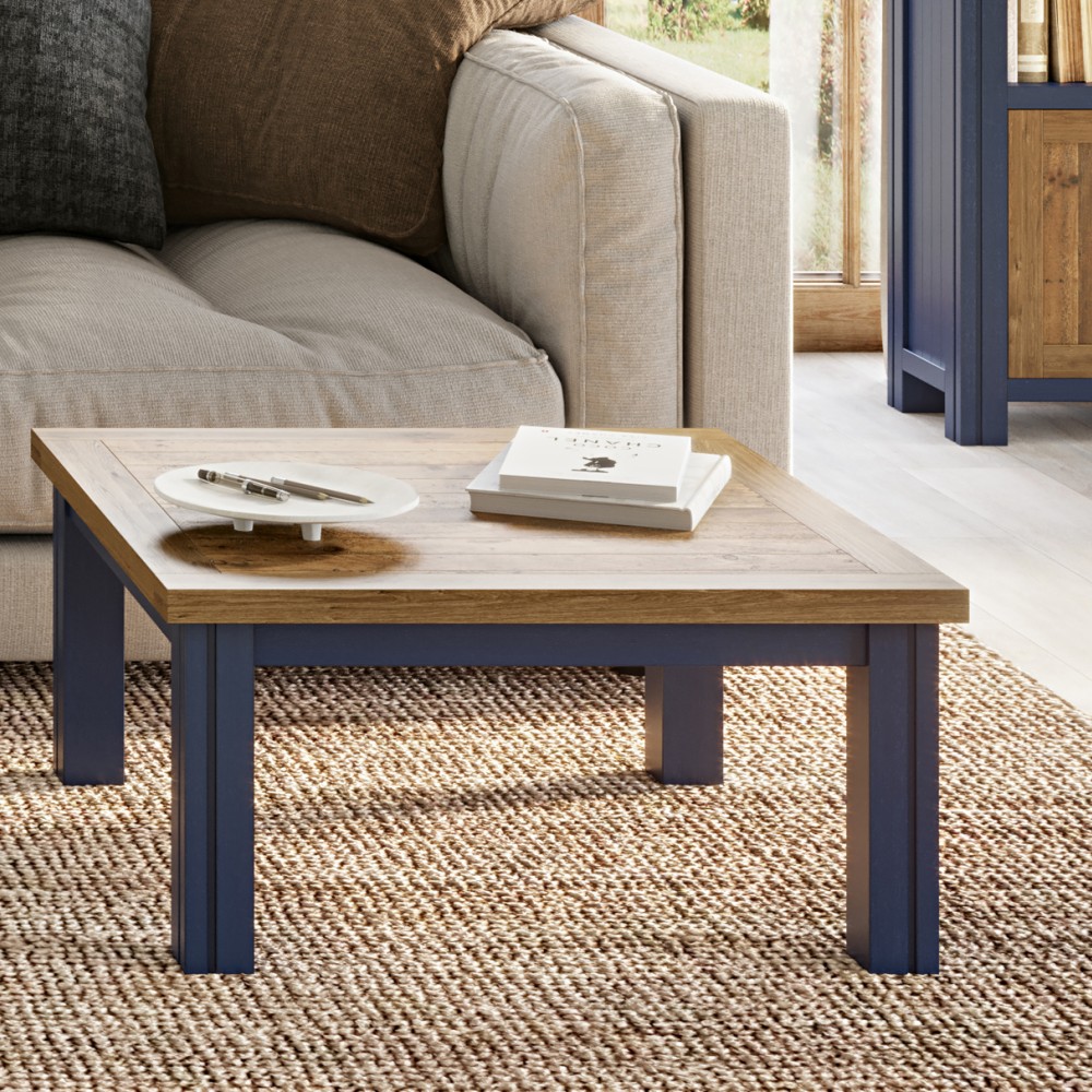 Splash of Blue - Low Square Coffee Table Splash of Blue - Low Square Coffee Table