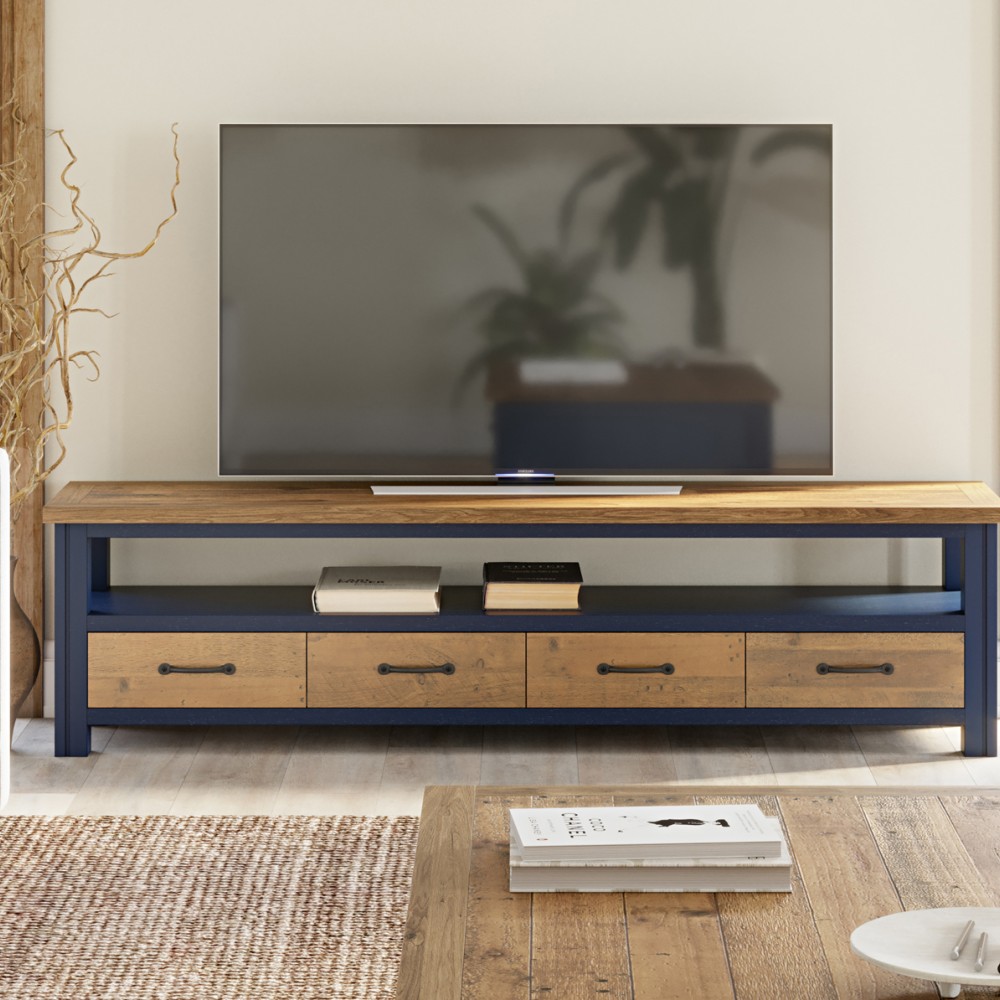 Splash of Blue - Super Sized Large Widescreen Television cabinet Splash of Blue - Super Sized Large Widescreen Television cabinet