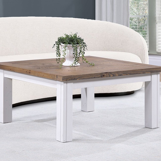 Splash of White - Low Square Coffee Table Splash of White - Low Square Coffee Table