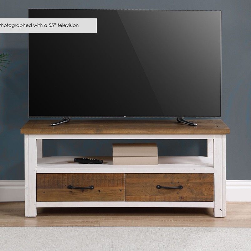 Splash of White - Widescreen Television Cabinet Splash of White - Widescreen Television Cabinet