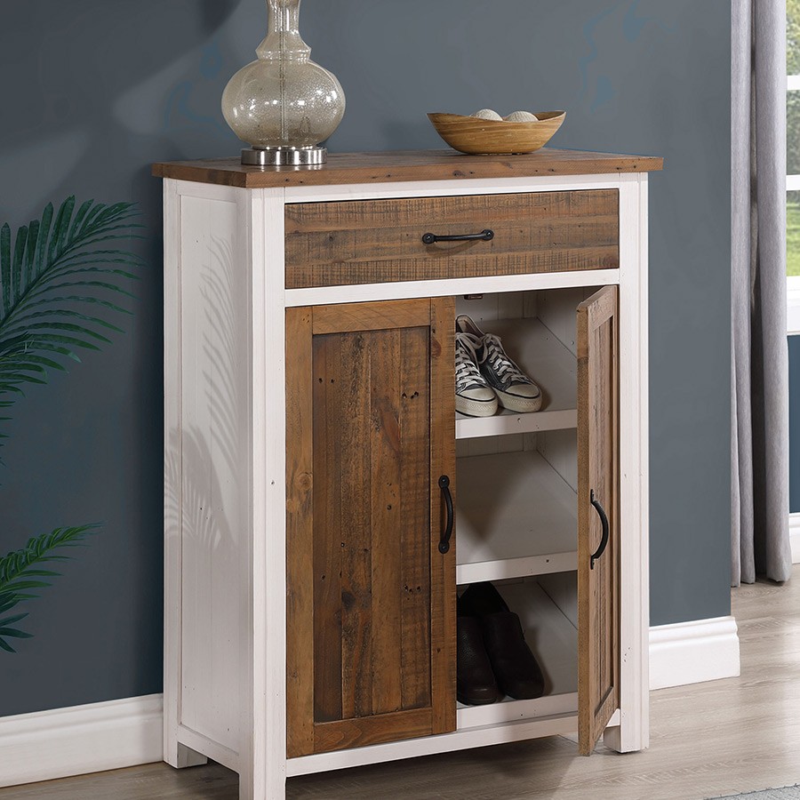 Splash of White - Shoe Storage Cupboard With Drawer Splash of White - Shoe Storage Cupboard With Drawer