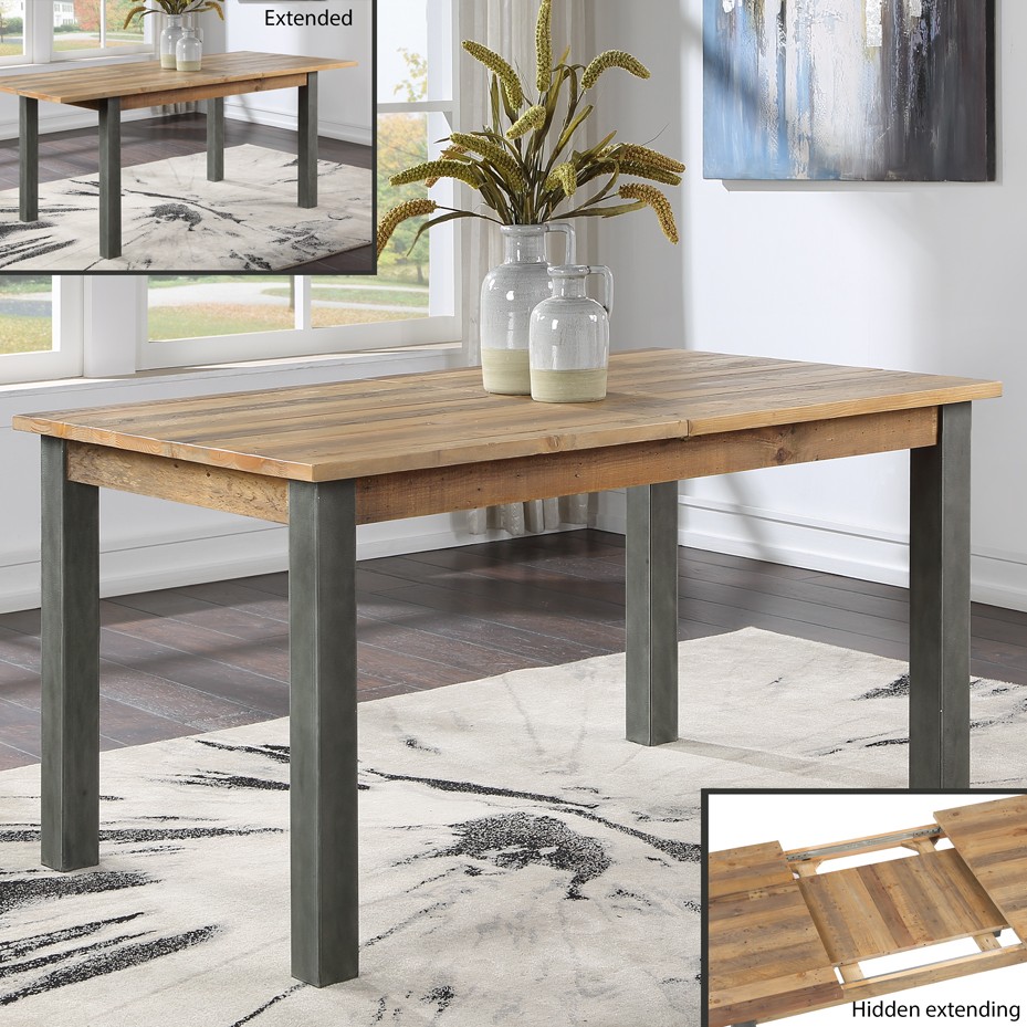 Urban Elegance - Reclaimed Extending Dining Table Urban Elegance - Reclaimed Extending Dining Table