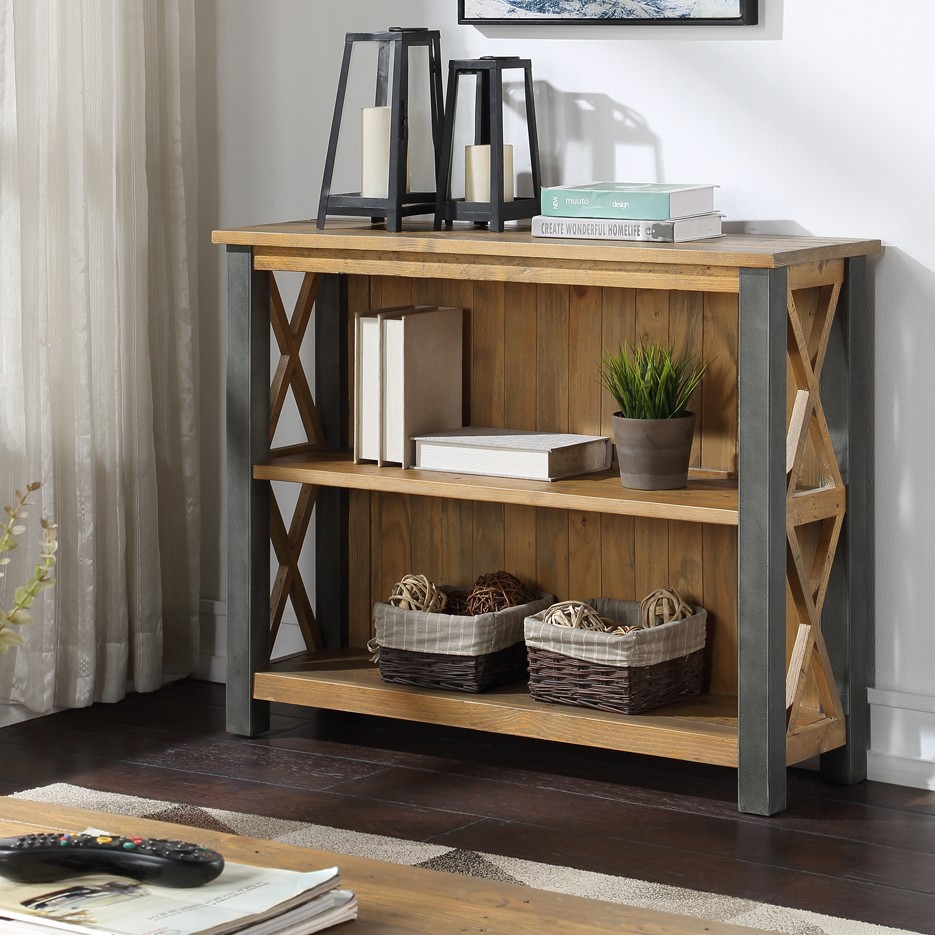 Urban Elegance - Reclaimed Low Bookcase Urban Elegance - Reclaimed Low Bookcase