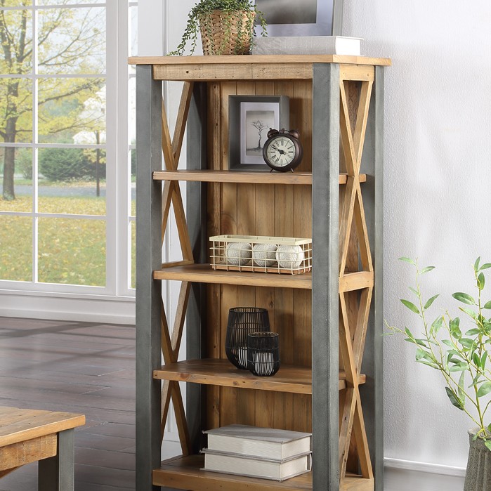 Urban Elegance - Reclaimed Small Bookcase Urban Elegance - Reclaimed Small Bookcase