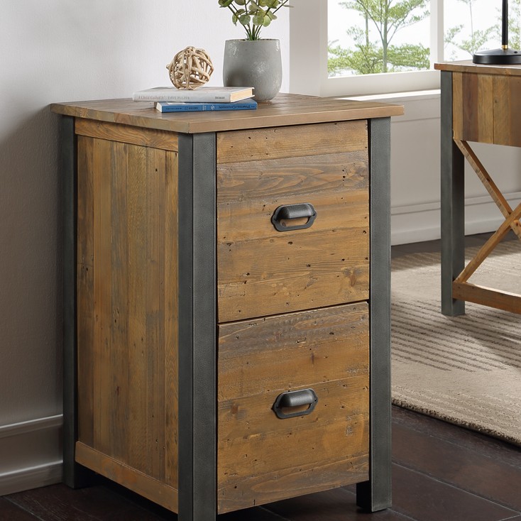 Urban Elegance - Reclaimed Two Drawer Filing Cabinet Urban Elegance - Reclaimed Two Drawer Filing Cabinet