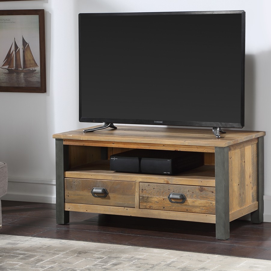 Urban Elegance - Reclaimed Widescreen TV Cabinet Urban Elegance - Reclaimed Widescreen TV Cabinet