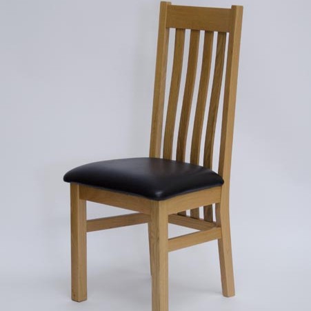 Perugia Oak Leather Dining Chair Perugia Oak Leather Dining Chair