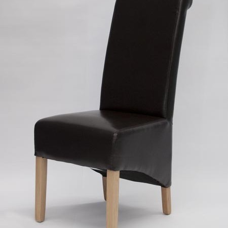 Richmond Brown Leather Oak Dining Chair Richmond Brown Leather Oak Dining Chair