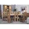Opus Modern Oak Large Corner Leg Dining Table Opus Modern Oak Large Corner Leg Dining Table