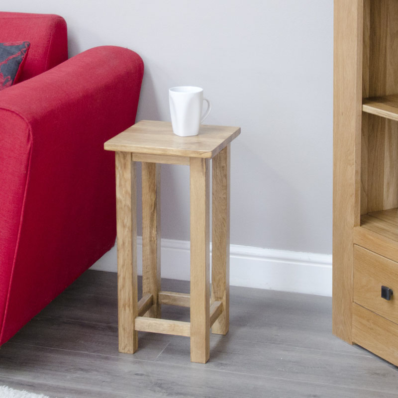 Opus Oak Square Occasional Lamp Table