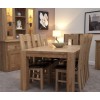 Opus Modern Oak Large Corner Leg Dining Table Opus Modern Oak Large Corner Leg Dining Table