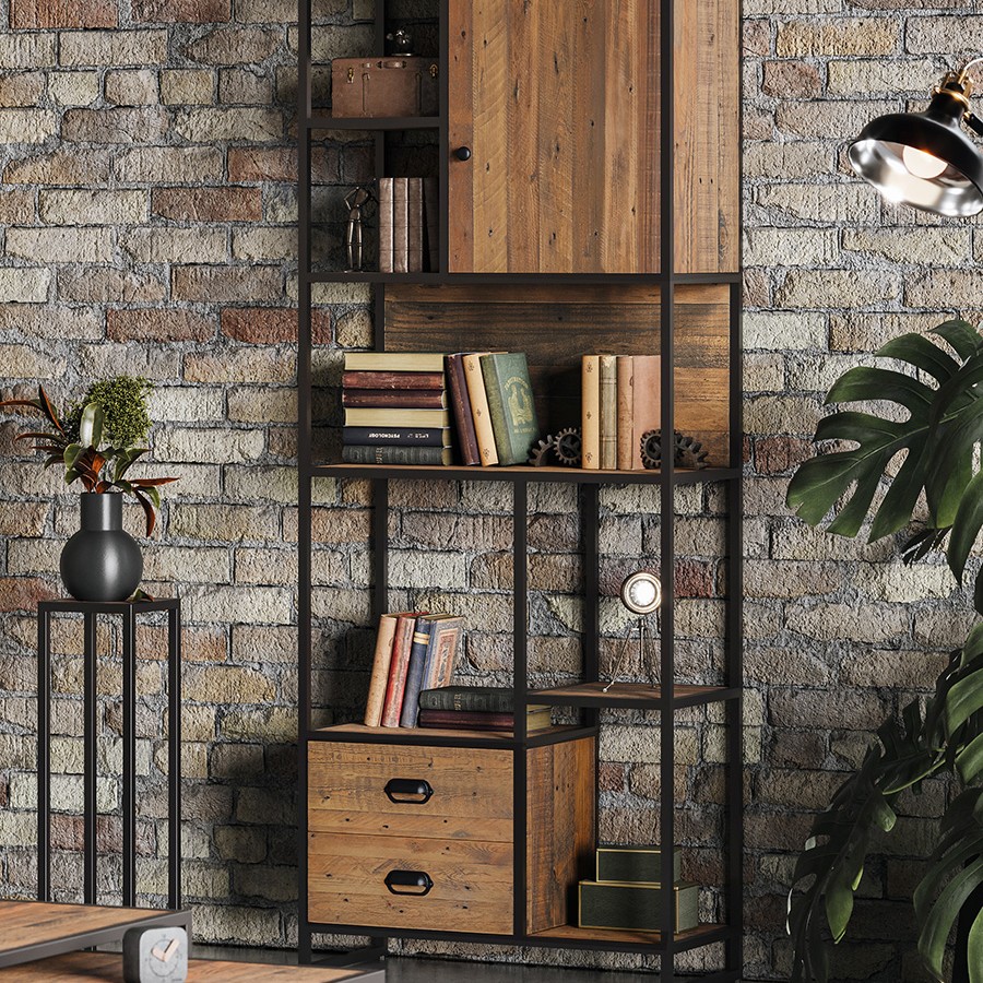 Ooki Reclaimed Large Open Bookcase Ooki Reclaimed Large Open Bookcase