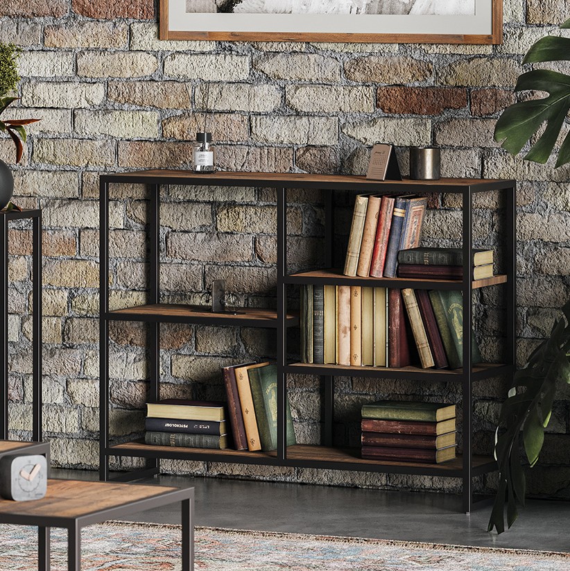 Ooki Reclaimed Low Open Bookcase Ooki Reclaimed Low Open Bookcase