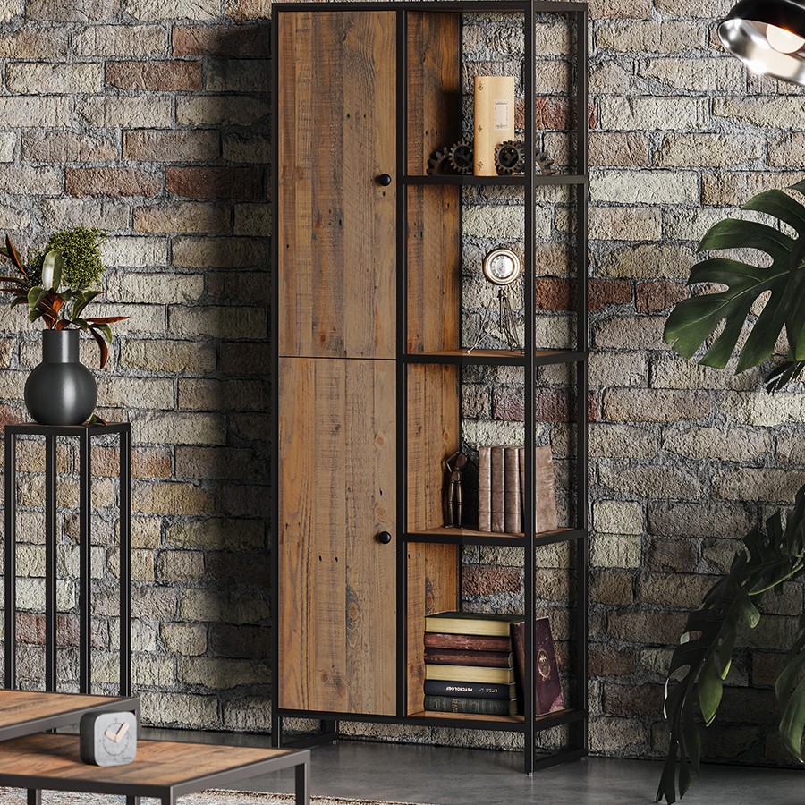 Ooki Reclaimed Tall Multi Bookcase Ooki Reclaimed Tall Multi Bookcase