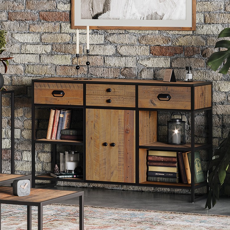 Ooki Reclaimed Large Storage Console Table Ooki Reclaimed Large Storage Console Table