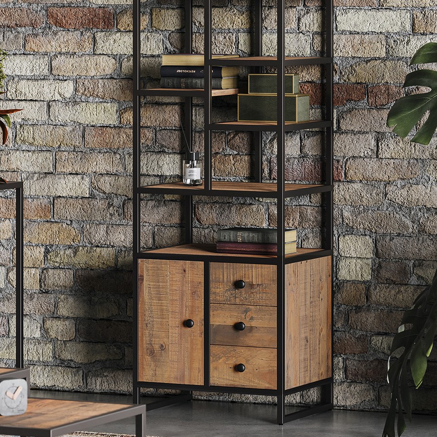 Ooki Reclaimed Modular Tall Storage Bookcase Ooki Reclaimed Modular Tall Storage Bookcase