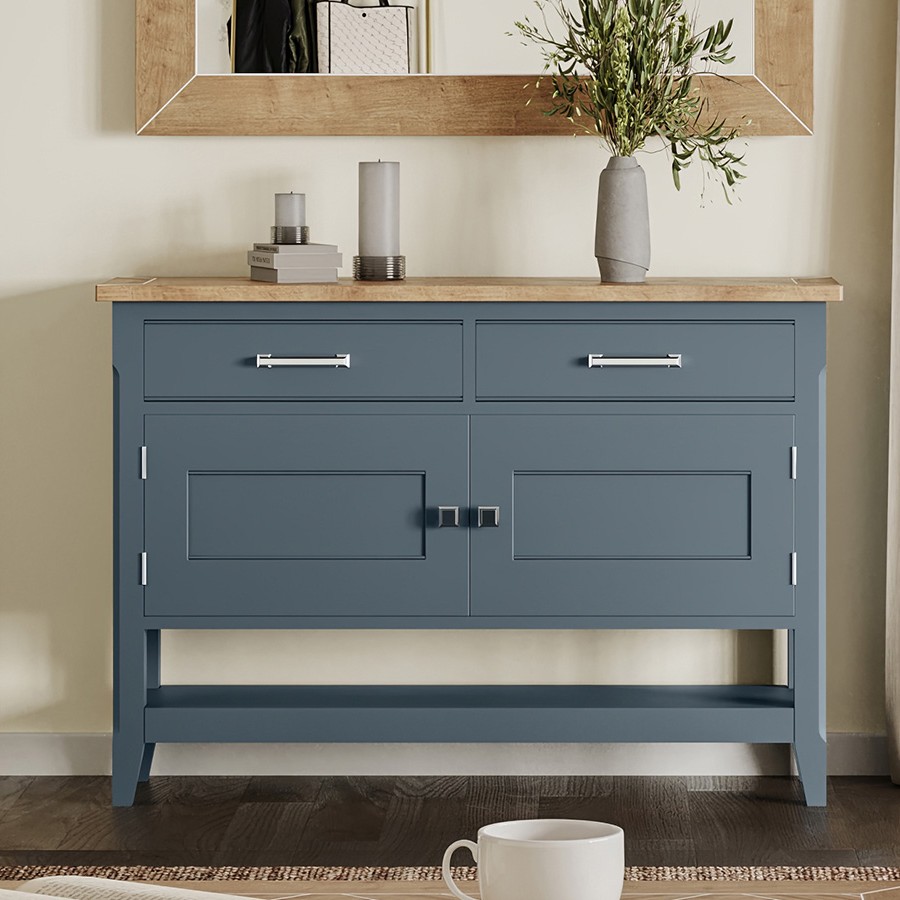 Signature Blue Small Sideboard / Hall Console Table Signature Blue Small Sideboard / Hall Console Table